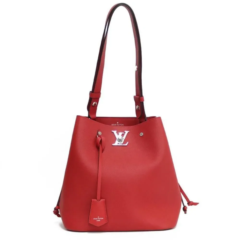Louis Vuitton LockMe Bucket Bag Red - Picture 1 of 10